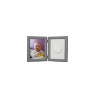 Kit mulaj, Baby HandPrint, Memory Frame, Cu rama foto 13x18 cm, Non-toxic, Conform cu standardul european de siguranta EN 71-3:2019, Silver