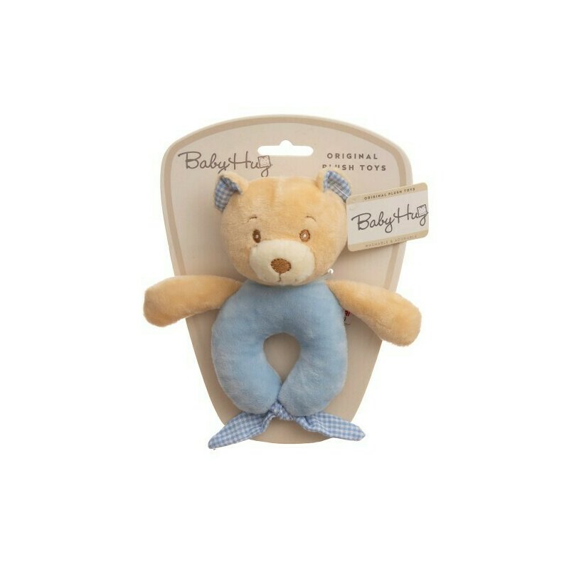 Baby hug - zornaitoare de plus ursulet, albastru