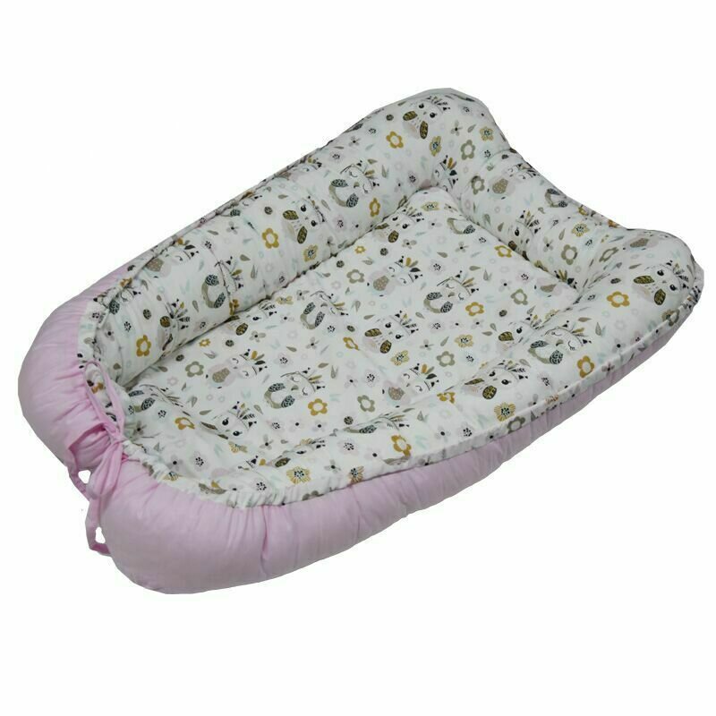 Eko - suport de dormit baby nest indian din bumbac, 90x60 cm