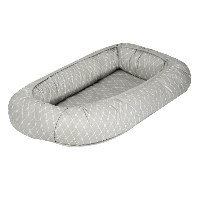 Amy - baby nest glamour 70 x 45 cm star grey