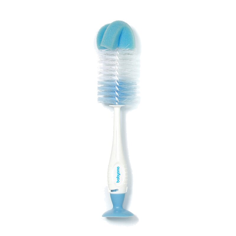 Babyono - perie pentru biberon si tetina, albastru