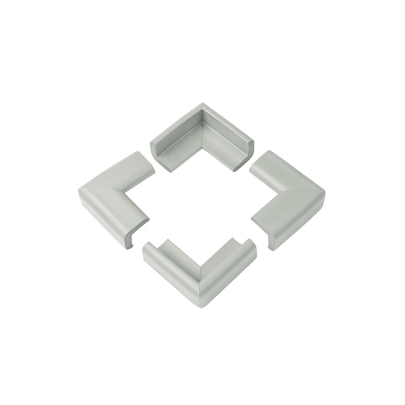 Babyono - set 4 protectii colturi mobila, gri