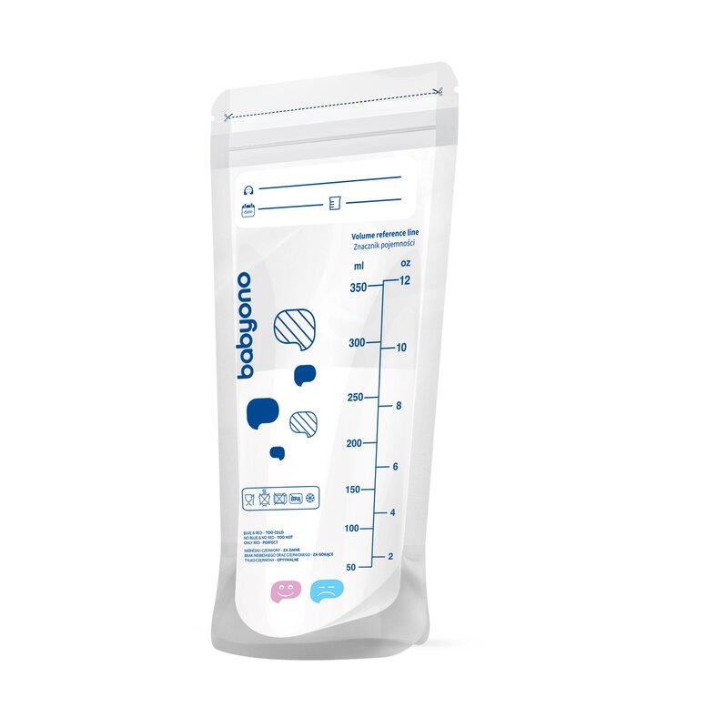 Babyono - set pungi pentru stocarea laptelui, 20 bucati
