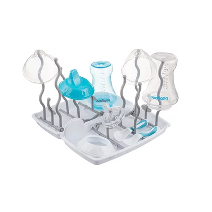 Uscator pliabil, BabyOno, Pentru biberoane, fara BPA, Universal, Alb