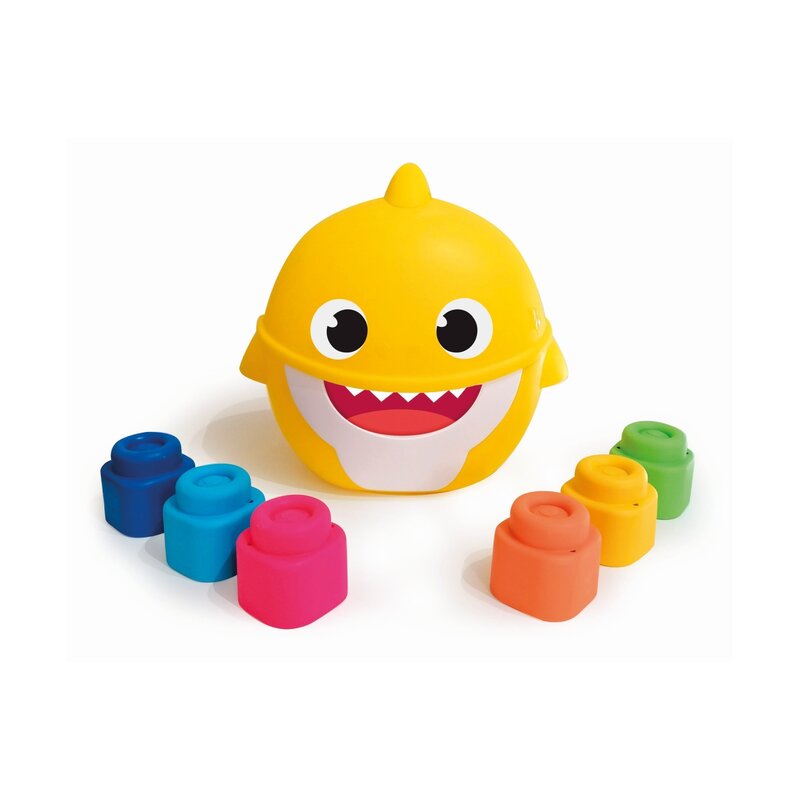 Clementoni - cuburi clemmy 6 piese baby shark