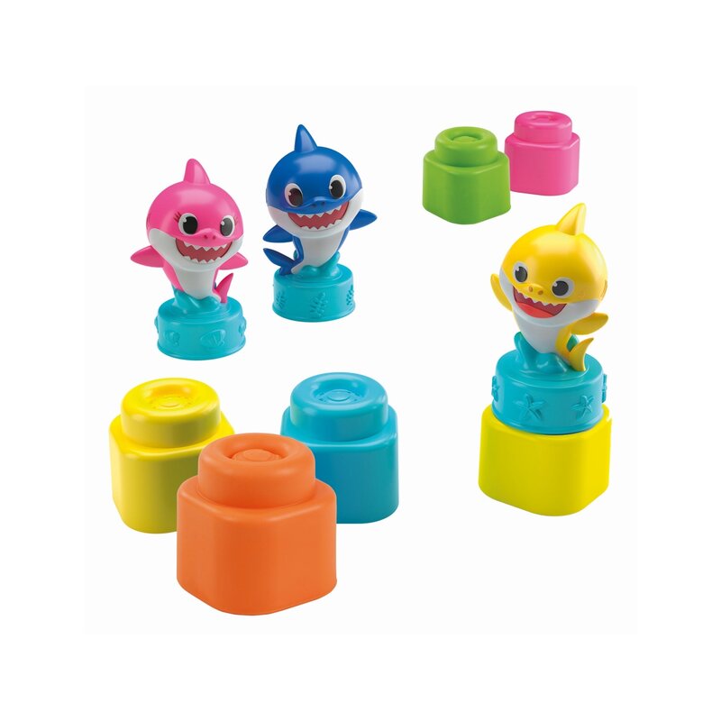 Clementoni - cuburi clemmy 22 piese, in plasa baby shark