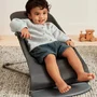 BabyBjorn - Balansoar Bliss Anthracite cu aspect delicat de petala, tesatura matlasata - 5