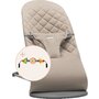 BabyBjorn - Balansoar Bliss Sand Grey din tesatura matlasata cu aspect Clasic, cu bara de jucarii inclusa - 1