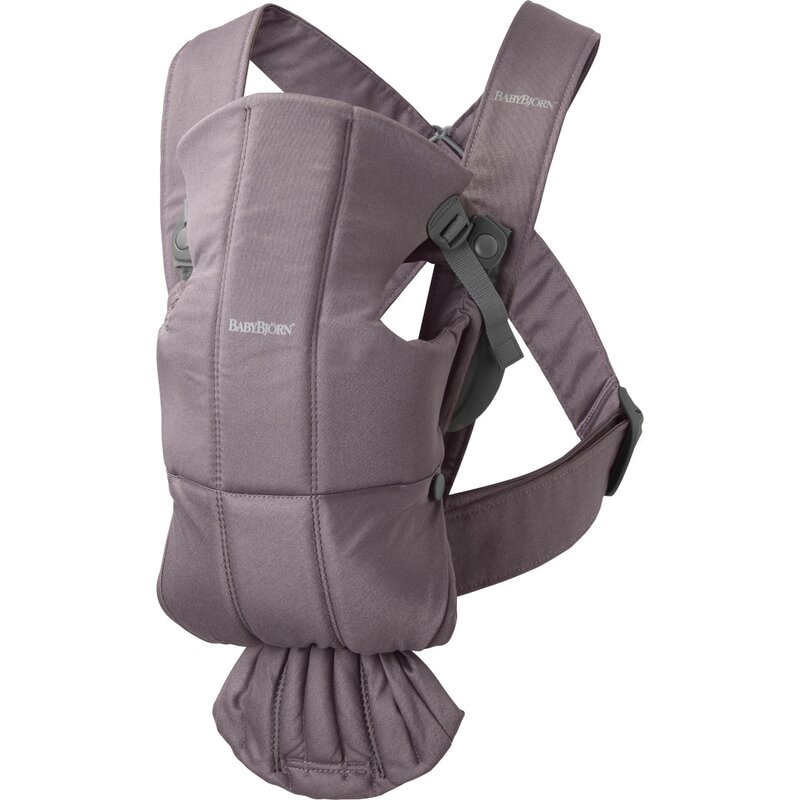 BabyBjorn - Marsupiu anatomic cu multiple pozitii de purtare Mini Dark Purple Bumbac