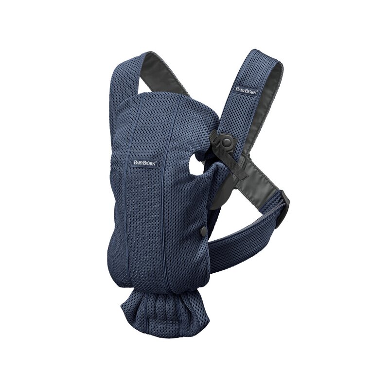 Babybjorn - Marsupiu anatomic cu multiple pozitii de purtare Mini Navy Blue 3D Mesh