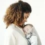 BabyBjorn - Marsupiu anatomic Mini, cu pozitii multiple de purtare Mesh, Greige - 7