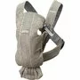 BabyBjorn - Marsupiu anatomic Mini, cu pozitii multiple de purtare Mesh, Greige - 8