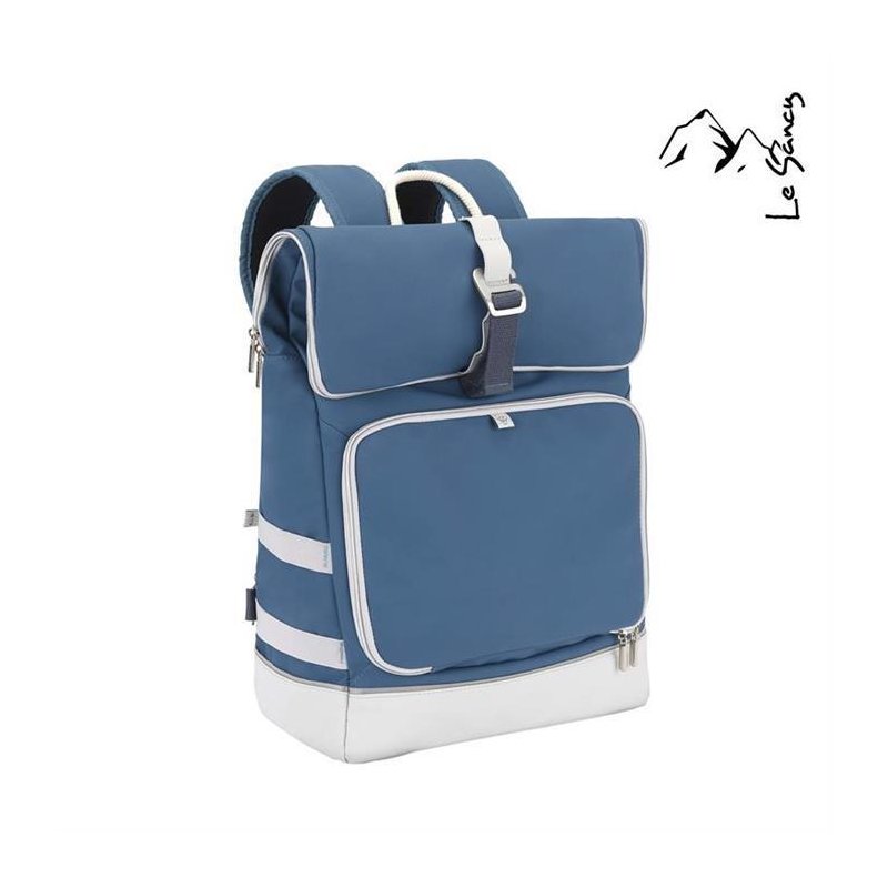 Babymoov - geanta de scutece tip ghiozdan sancy, blue