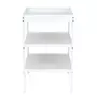 Babyneeds - Patut din lemn de pin Timmi 120x60 cm Cu laterala culisanta, EN716-1, EN716-2, Inaltime saltea reglabila pe 3 nivele, Laterala cu 3 bete detasabile, Alb + Saltea 10 cm + Qmini - Masuta de schimbat, 70x50 cm, Alb - 20