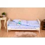 Patut din lemn bebe, Transformabil, 140x70 cm, Lemn de pin si mdf, Alb, Babyneeds, Nadia - 5