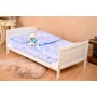 Patut din lemn bebe, Transformabil, 140x70 cm, Lemn de pin si mdf, Alb, Babyneeds, Nadia - 3
