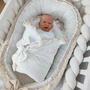 Babynest pentru copii, 86 x 50 cm, Koell, Boho Cream, cu Ciucuri Scurti, cu Saltea suplimentara - 3