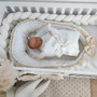 Babynest pentru copii, 86 x 50 cm, Koell, Boho Cream, cu Ciucuri Scurti, cu Saltea suplimentara - 4