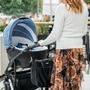 Geanta pentru mamici, BabyOno, Multifunctionala si bine compatimentata, Cu 11 buzunare, Include covoras pentru infasat, Usor de curatat, 36x33x13 cm, Negru - 14