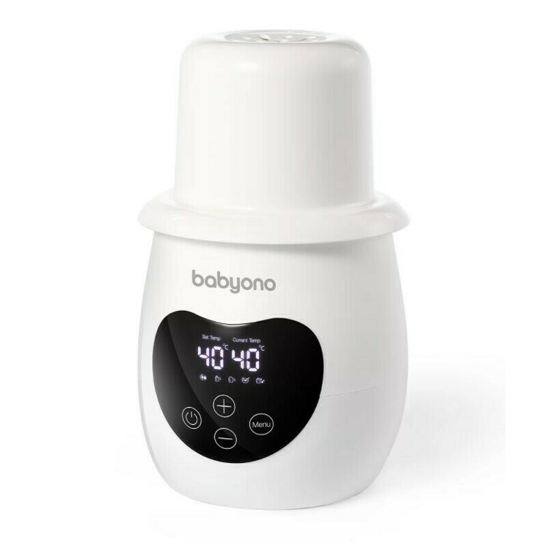 BabyOno - Incalzitor si sterilizator biberoane Honey, Cu panou de comanda tactil, 37-100 grade, Functie de mentinere a temeperaturii, Alb