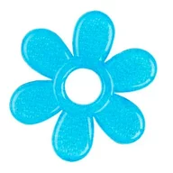 Jucarie dentitie, BabyOno, Cu gel, Fara BPA, Floare Albastru