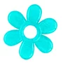 Jucarie dentitie, BabyOno, Cu gel, Fara BPA, Floare Turquoise