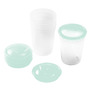 Set 4 recipiente, BabyOno, Pentru pastrare si congelare lapte matern/alte alimente, Reutilizare multipla, 200 ml, Verde - 2