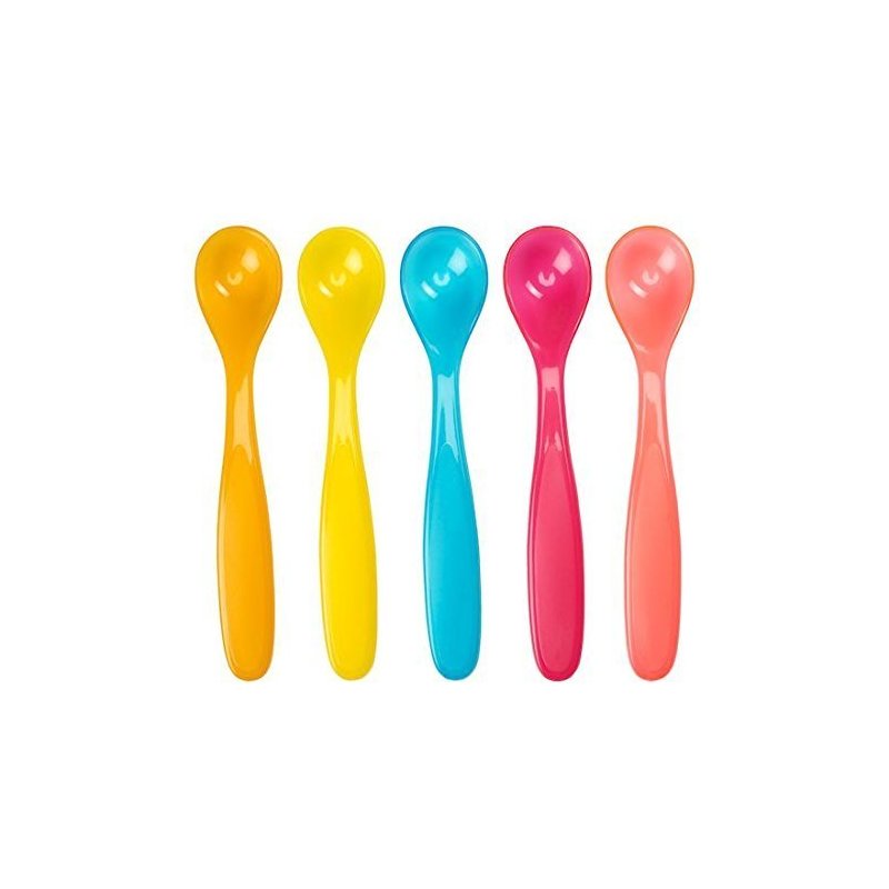 Badabulle - set de 5 lingurite flexibile multicolore