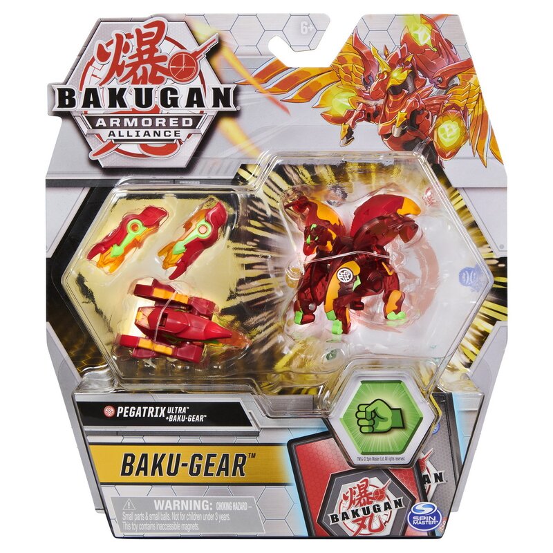 Spin Master - Figurina Pegatrix , Bakugan , Bila ultra, Cu echipament Baku-gear, S2
