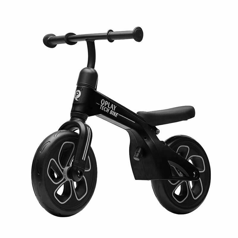QPlay - Bicicleta fara pedale Balance Bike Tech, 10 , Negru