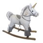 Balansoar, Bebe Stars, Unicorn, Cu melodii, Pana la 25 kg, Alimentare pe baza de baterii, Lemn, 1.5-5 ani, Conform EN71, Brown - 3