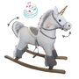 Balansoar, Bebe Stars, Unicorn, Cu melodii, Pana la 25 kg, Alimentare pe baza de baterii, Lemn, 1.5-5 ani, Conform EN71, Brown - 1