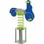 Kbt - KBT - Balansoar pe arcuri HDPE scuter cu prindere in beton Albastru, verde - 1
