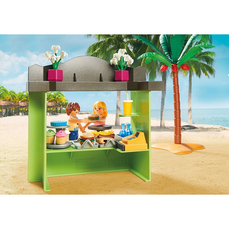 Playmobil - set de constructie bar pe plaja family fun