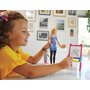 Mattel - Papusa Barbie Cariera , Cu mobilier, Profesoara de pictura, Multicolor - 3