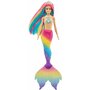 Mattel - Papusa Barbie Sirena , Dreamtopia , Isi schimba culoarea - 5