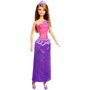 Mattel - Papusa Barbie Printesa , Cu rochita mov, Mov - 1