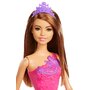 Mattel - Papusa Barbie Printesa , Cu rochita mov, Mov - 3