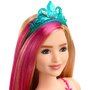Mattel - Papusa Barbie Printesa Dreamtopia , Cu coronita albastra, Multicolor - 5
