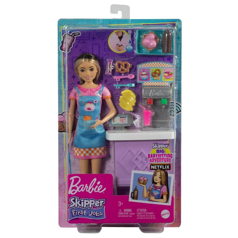 BARBIE PAPUSA SKIPPER FIRST JOBS SNACK BAR