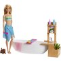 Mattel - Papusa Barbie , Cu o baie relaxanta, Multicolor - 1