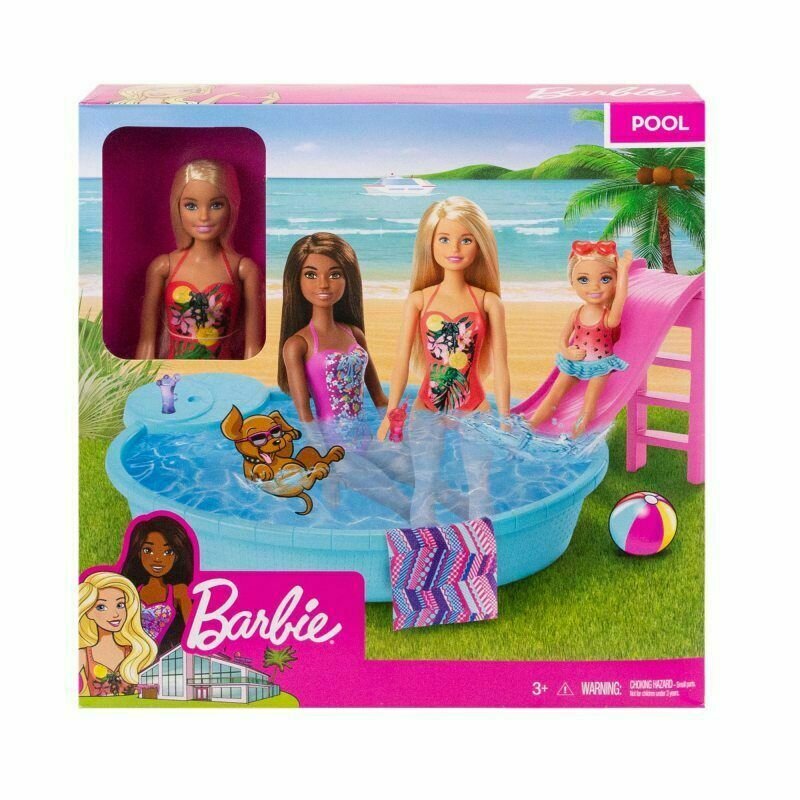 Mattel - barbie set papusa cu piscina