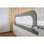 Protectie laterala pat, FreeON, Pentru bebe, Rabatabila, Instalare usoara, Dimensiune 135 x 57 cm, Little Stars, Conform cu standardul european BS7972:2001+A12009, Grey - 3
