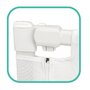 Bariera protectie pat, Primabobo, Velvo, Rabatabila, Instalare usoara, Inaltime reglabila 69-80 cm, Lungime 140 cm, Cu plasa respirabila, Sistem unic de pliere, Conform EN71, Alb/Gri - 6
