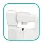 Bariera protectie pat, Primabobo, Velvo, Rabatabila, Instalare usoara, Inaltime reglabila 69-80 cm, Lungime 160 cm, Cu plasa respirabila, Sistem unic de pliere, Conform EN71, Alb/Gri - 5