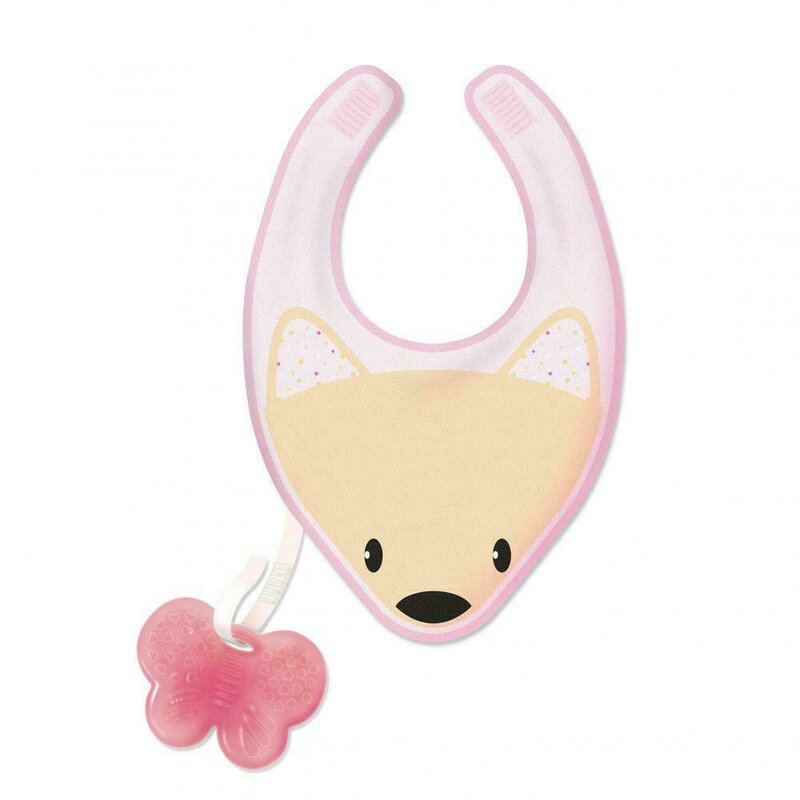 Chicco - baveta 3 in 1 gummy bib girl