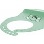 Baveta, FreeON, Moale, Din silicon, Fara BPA, Cu buzunar, 31 x 24 cm, Bear Green - 3
