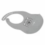 Baveta, FreeON, Moale, Din silicon, Fara BPA, Cu buzunar, 31 x 24 cm, Lion Grey - 3