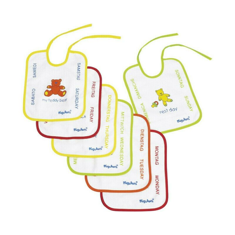 Hausmann (a-haberkorn) - set bavete 7 bucati, frotir/plastic playshoes, 25x20 cm