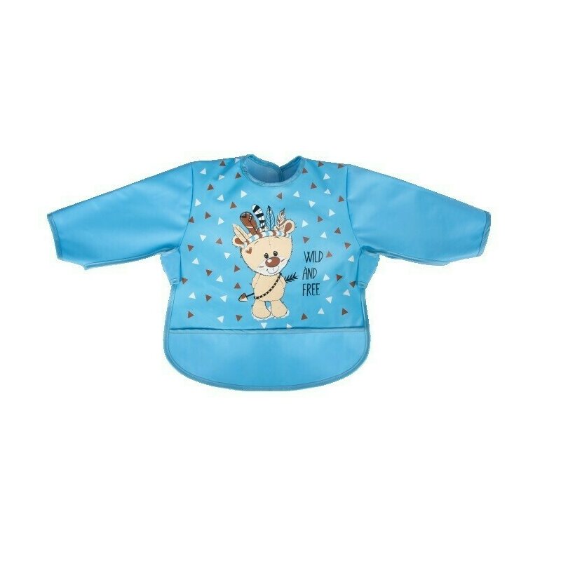 Sevibebe - baveta impermeabila cu maneci lungi bear